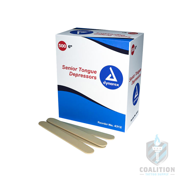 Tongue Depressors Wood, 6  High Quality Supplies for Tattoo